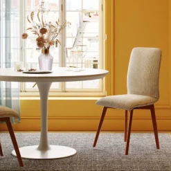 Chaise Lara velours cotelé crème>KARE Design Hot