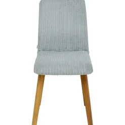 Chaise Lara velours cotelé bleu>KARE Design Discount