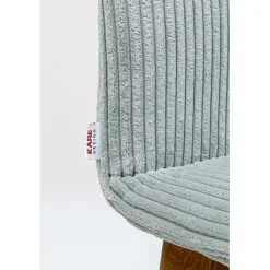 Chaise Lara velours cotelé bleu><noscript><img width=