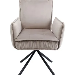 Chaise pivotante a. acc. Chelsea gris>KARE Design Best
