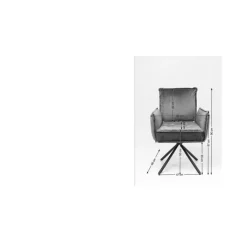 Chaise pivotante a. acc. Chelsea gris><noscript><img width=