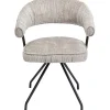 Chaise pivotante Arabella argent>KARE Design Sale