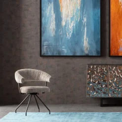 Chaise pivotante Arabella argent><noscript><img width=