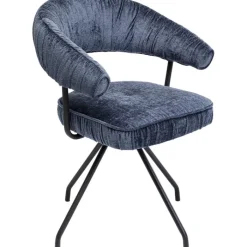 Chaise pivotante Arabella bleu><noscript><img width=