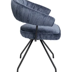 Chaise pivotante Arabella bleu><noscript><img width=
