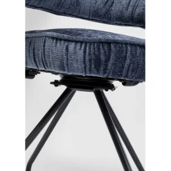Chaise pivotante Arabella bleu><noscript><img width=