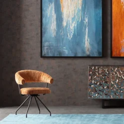 Chaise pivotante Arabella Orange>KARE Design Discount