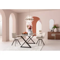 Chaise pivotante Baron crème>KARE Design