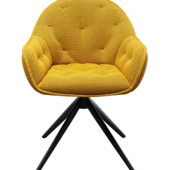 Chaise pivotante Carlito Mesh jaune>KARE Design Sale