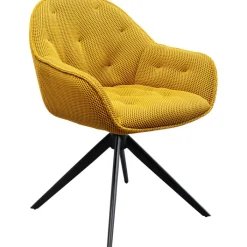 Chaise pivotante Carlito Mesh jaune>KARE Design Sale