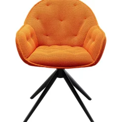 Chaise pivotante Carlito Mesh orange>KARE Design Clearance