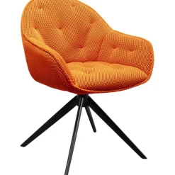 Chaise pivotante Carlito Mesh orange>KARE Design Clearance