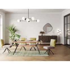 Chaise pivotante Chelsea vert><noscript><img width=