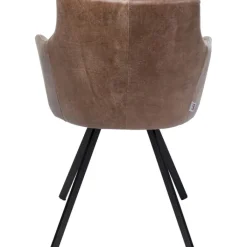 Chaise pivotante Coco marron><noscript><img width=