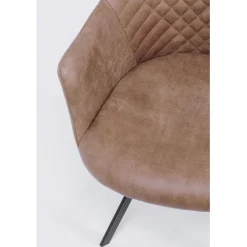 Chaise pivotante Coco marron><noscript><img width=