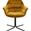 Chaise pivotante Colmar jaune>KARE Design Outlet