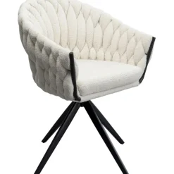 Chaise pivotante Knot bouclé>KARE Design Outlet
