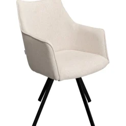 Chaise pivotante Modino crème><noscript><img width=