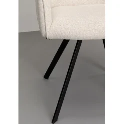 Chaise pivotante Modino crème><noscript><img width=