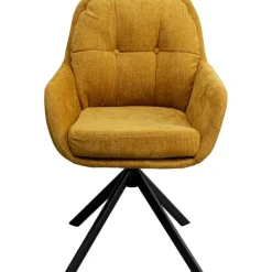 Chaise pivotante Molly jaune>KARE Design Discount