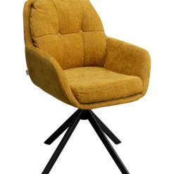 Chaise pivotante Molly jaune>KARE Design Discount