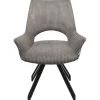 Chaise pivotante Rich gris foncé>KARE Design