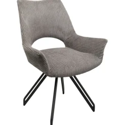 Chaise pivotante Rich gris foncé>KARE Design