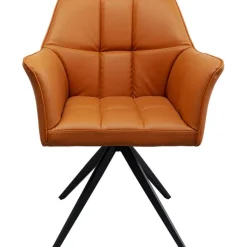 Chaise pivotante Thinktank cognac>KARE Design Outlet