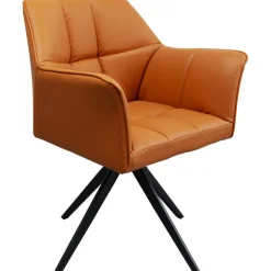 Chaise pivotante Thinktank cognac>KARE Design Outlet