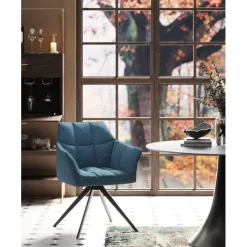 Chaise pivotante Thinktank Bleu>KARE Design