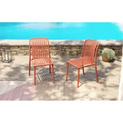 Chaise Porto Santo terracotta>KARE Design Outlet