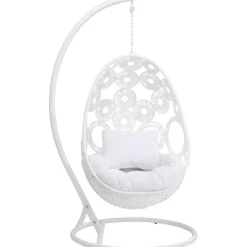 Chaise suspendue Ibiza blanc>KARE Design Best