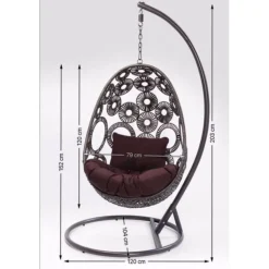 Chaise suspendue Ibiza blanc><noscript><img width=
