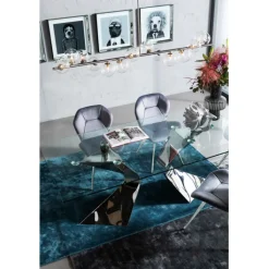 Chaise Viva gris-chromé>KARE Design Sale