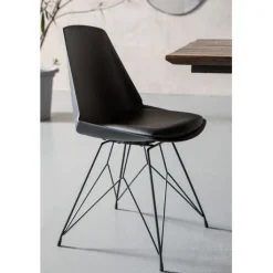 Chaise Wire noir><noscript><img width=