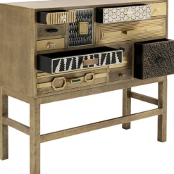 Commode haute Chalet doré 13 tiroirs><noscript><img width=