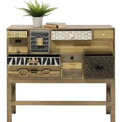 Commode haute Chalet doré 13 tiroirs><noscript><img width=