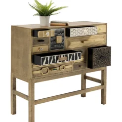Commode haute Chalet doré 13 tiroirs><noscript><img width=