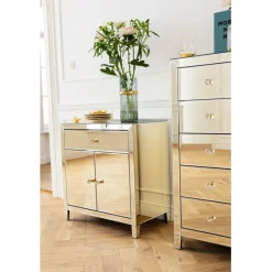 Commode haute Luxury Pearl 5-tiroirs><noscript><img width=