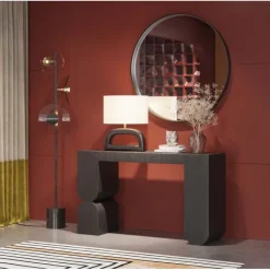 Console Curve noir 120x76cm><noscript><img width=