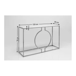 Console Miami Loft Black 120x75cm><noscript><img width=