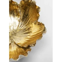 Coupe décorative Flower Bloom crème-doré Ø20cm><noscript><img width=