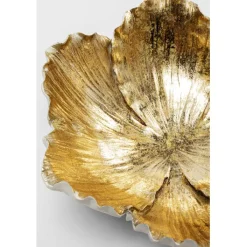 Coupe décorative Flower Bloom crème-doré Ø25cm><noscript><img width=