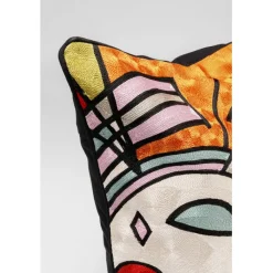 Coussin Art Line orange 50x50cm><noscript><img width=