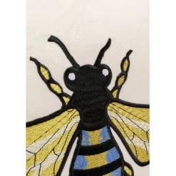 Coussin Bee blanc 45x45cm><noscript><img width=