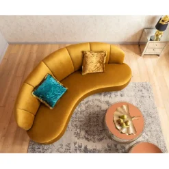 Coussin Cannes jaune 45x45cm>KARE Design Sale