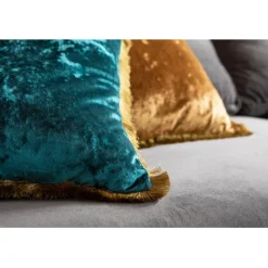 Coussin Cannes pétrole 45x45cm><noscript><img width=