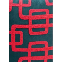 Coussin Chain fuchsia 45x45cm><noscript><img width=