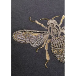 Coussin Glitter Bee 40x40cm><noscript><img width=
