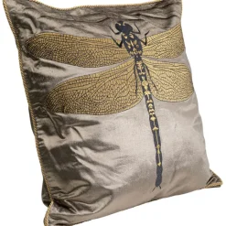 Coussin Glitter Dragenfly marron 40x40cm><noscript><img width=